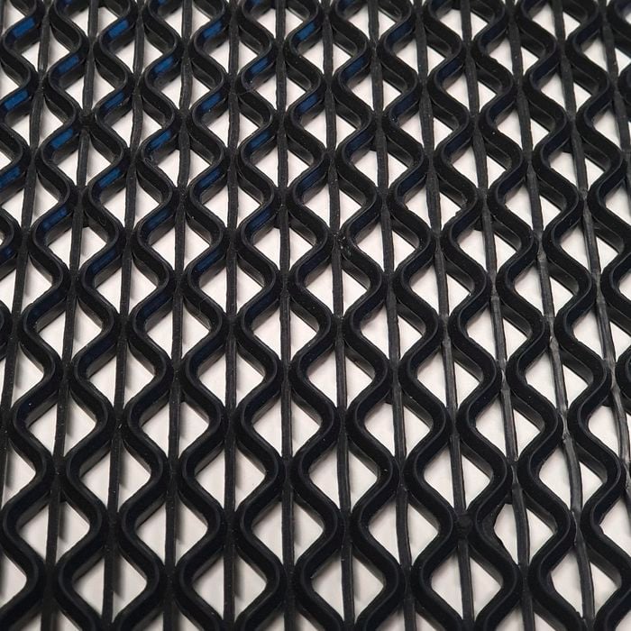 Ideal DIY Floors 90cm Black Z-Rib UV PVC Raised Matting Roll