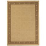 Hufflett 200 x 285cm Bone Border Ceduna Polypropylene Flat Weave Rug