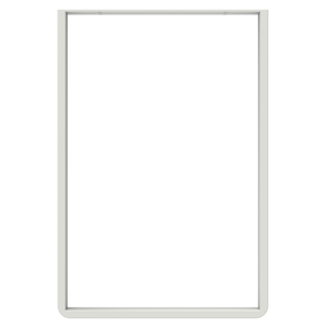 Rapid 500 x 732 x 50mm White Steel Tube Tikal Desk Leg