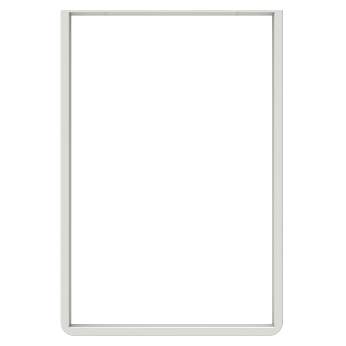 Rapid 500 x 732 x 50mm White Steel Tube Tikal Desk Leg
