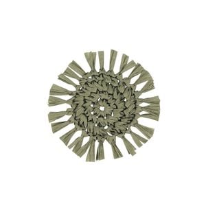Fringe Green Coaster Round PACK of 12