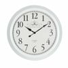 P&P White Metal 60cm Kensington Station Wall Clock