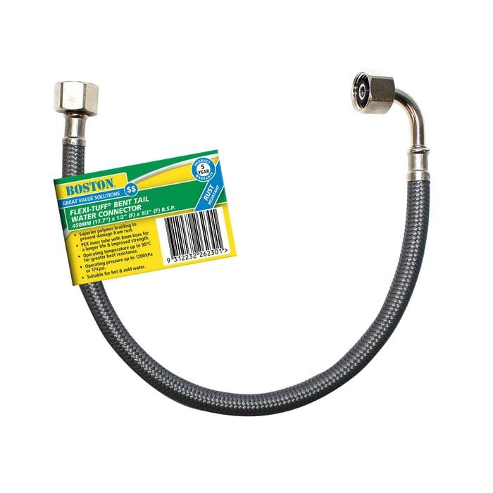 BOSTON 450mm Bent Tail FLEXI-TUFF Water Connector