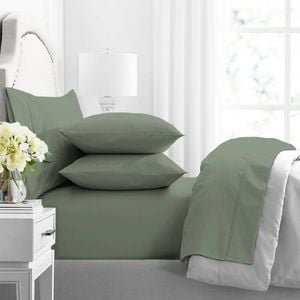 Renee Taylor Premium 1000tc Egyptian Cotton King Bed Sheet/pillowcase Juniper