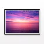 Aerial View Sunset Sky  Print 100% Australian Made 120x90cm  (Poster)