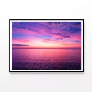 Aerial View Sunset Sky  Print 100% Australian Made 120x90cm  (Poster)