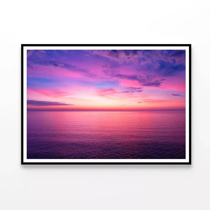 Aerial View Sunset Sky  Print 100% Australian Made 120x90cm  (Poster)