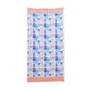 LVD 2-in-1 Blue/range Summer Tiles Microfibre Beach Towel & Bag 90x180cm