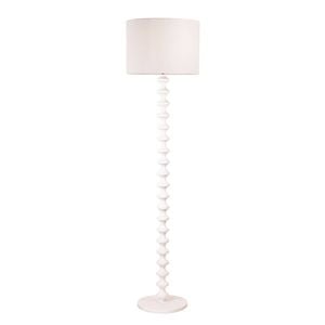 Oriel Lighting Spindle Floor Lamp White