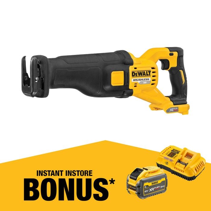 DeWALT 54V FlexVolt Cordless Reciprocating Saw DCS389N-XJ - Skin Only