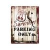 Nostalgic-art Survivors Parking 30x40cm Large Metal Tin Sign Plaque
