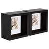 Nicola Spring 2 Piece 4 X 4 3d Shadow Deep Box Photo Frame Set - Craft Display Picture Frame With 2 X 2 Mount