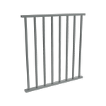 ProtectorAl 350 - 900 x 950mm Monument Aluminium Flat Top Square Picket Balustrade Panel