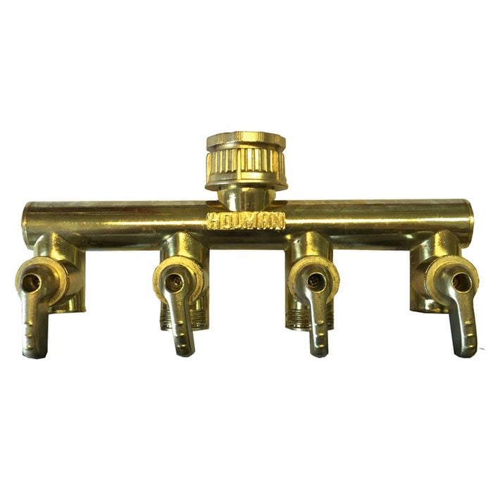 Holman 4 Way Metal Tap Outlet