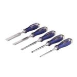IRWIN Marples High Impact Chisel Set With Strike Cap - 5 Pack