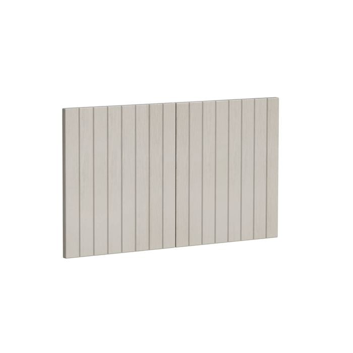 Kaboodle 800mm Provincial White V-Groove Farmhouse Sink Doors - 2 Pack