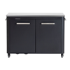 COZZE 2 Door Outdoor Portable Cabinet with Stainless Steel Top