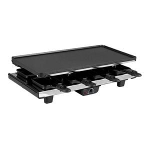 Costway 1400W 2in1 Raclette Electric BBQ Grill Griddle 8 Pan Spatulas