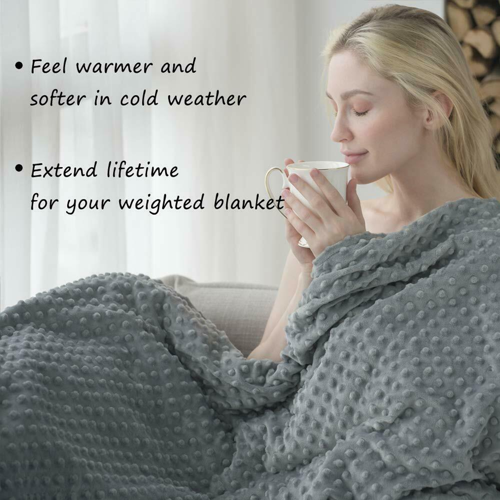 Solace Sleep Calming Weighted Blanket Grey Super King Bunnings Australia