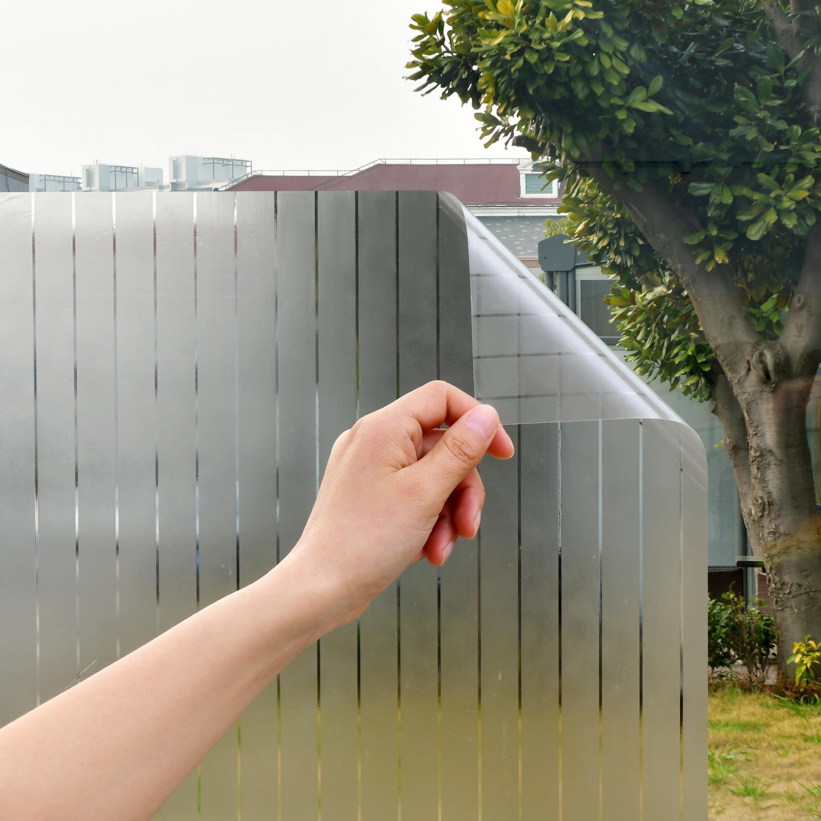 Pillar 0.9 x 2m Stripe Embossed Adhesive Window Film Bunnings Australia