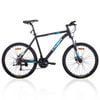 Trinx M136 Mountain Bike 26 inch Shimano Gear 21-Speed MTB Matt Black White/Blue 17 inches