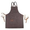 Urban Grill Heavy Duty Bbq Apron - Charcoal With Cross-back Straps And Pockets