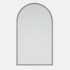 Future Glass Kira Arch Mirror - 960 x 560mm - Brushed Nickel
