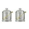 2PK NF Living Honey Jar Set With Lid Reusable 12.5x9.5cm Solid Clear