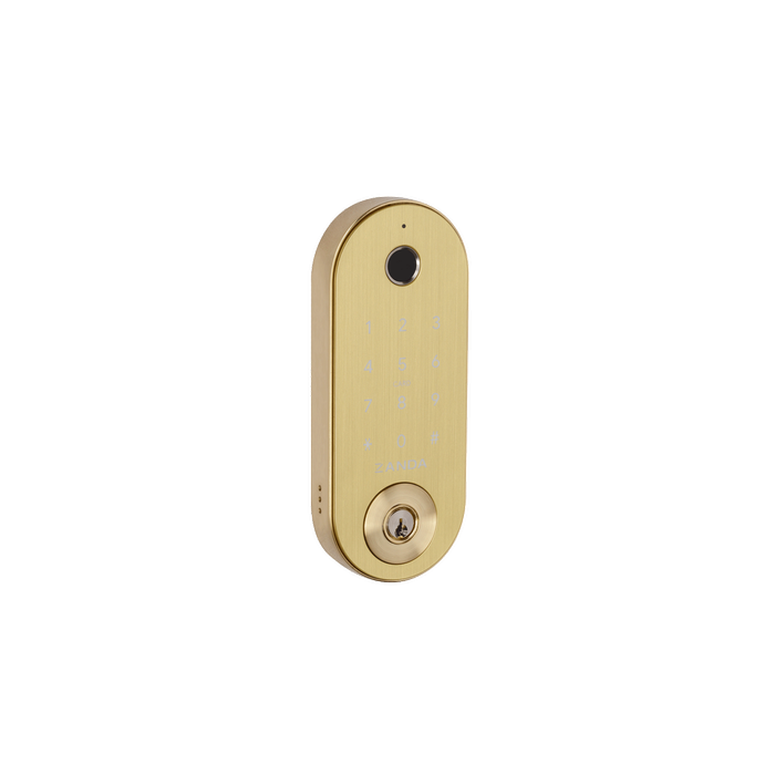 Zanda 60mm Satin Brass Backset Stealth Deadbolt Latch