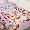 Happy Kids Glow in the Dark Quilt Cover Set Funfair Pink Single