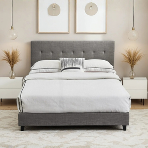 Big Lot Dark Grey Mia Bed Frame - Dark Grey, Queen