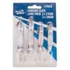 4 Pack of Jarvis Walker Chrome Slice Metal Lures - 2 x 21gm and 2 x 28gm Jig Lures