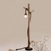 Luminea Birk Minimalist Wood Hanger Floor Lamp Light Natural