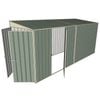 Build-a-Shed 1.5 x 4.5 x 2m Single Hinged Side Door Skillion Shed - Green