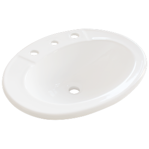 Estilo Allana Vitreous China Drop-In Basin - 3 Tap Hole