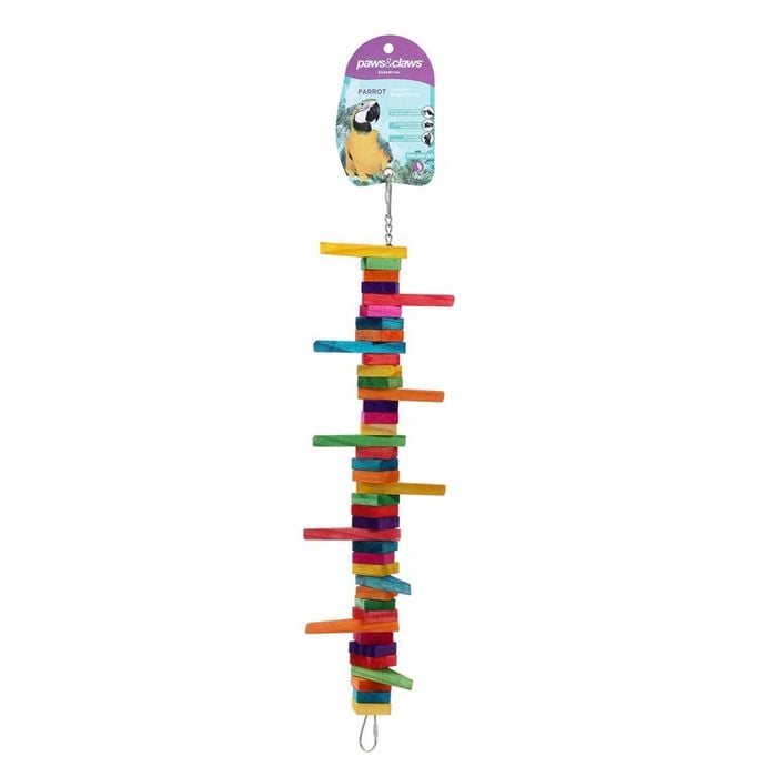 Paws & Claws 39cm Parrot Flexible Swing Wooden Toy