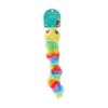 Paws And Claws Soft Stretchy Plush Worm Dog Chew/Cuddle/Tug Toy Rainbow