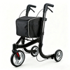 Altus Premium 3-wheel Euro Style Rollator Ultra-lightweight Metallic Black