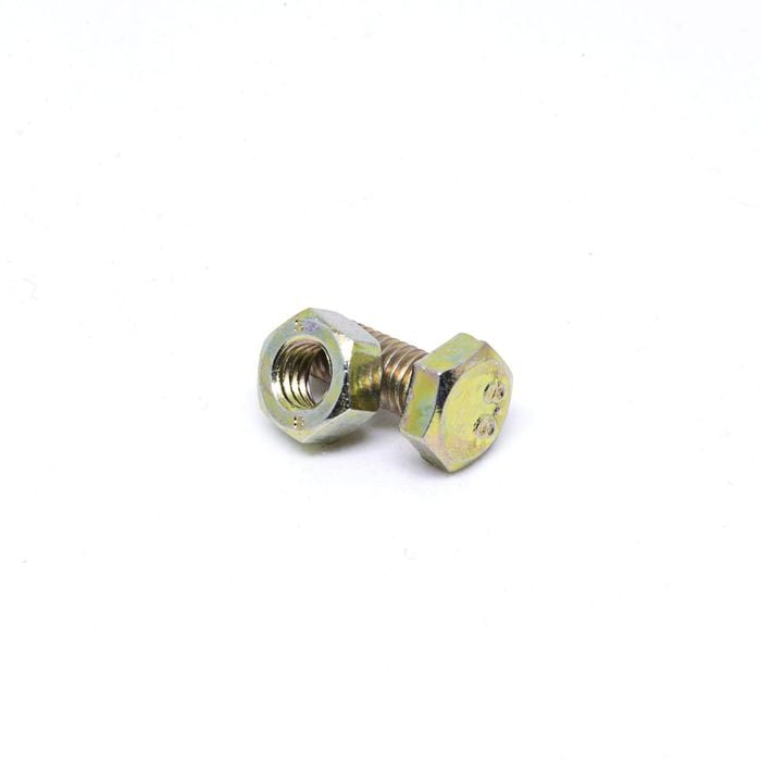 Pinnacle M4 x 20mm Yellow Zinc Hi Tensile Hex Bolt And Nut - 10 Pack