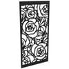 ProtectorAl 300-1200w x 1201-2400h Gloss Black/Satin Black Roses Unframed Composite Deco Panel