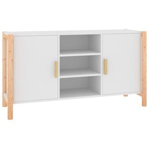 vidaXL Sideboard White Buffet Console Cabinet Storage Cupboard