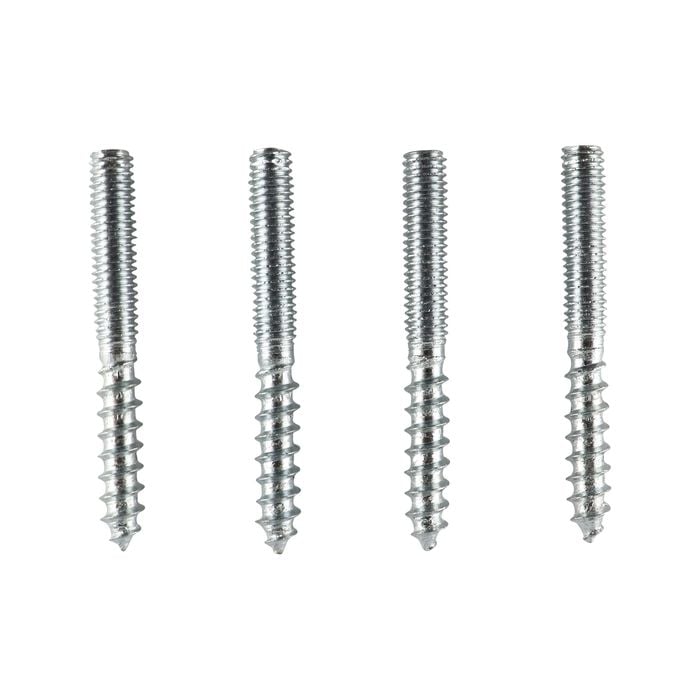 Everhang M6 x 48mm Zinc Plated Hanger Bolt - 4 Pack