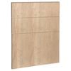 Kaboodle 600mm Hazelnut V Modern Drawer Panel - 3 Pack
