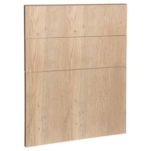 Kaboodle 600mm Hazelnut V Modern Drawer Panel - 3 Pack