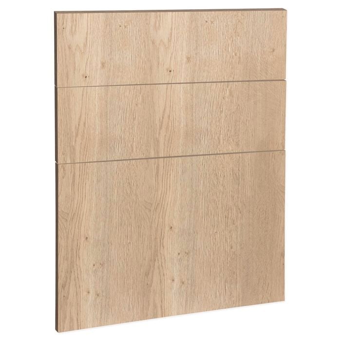 Kaboodle 600mm Hazelnut V Modern Drawer Panel - 3 Pack