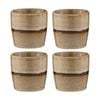 4PK Ladelle Haven 9cm Porcelain Tumbler Water/Tea/Coffee Drinkware Caramel/Taupe