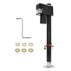 Electric A Frame Trailer Jack LED Light Power Tongue Weight Capacity 3500 lbs 9'' to 32''
