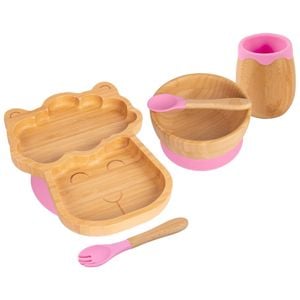 Tiny Dining 5pc Bamboo Llama Baby Weaning Set