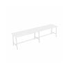Olg Axis Trestle Bar Leaner Trestle White Frame White Top L3600mm X W900mm