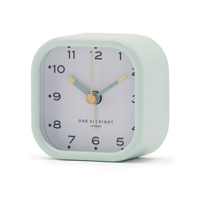 One Six Eight London Lisa Sage Green Alarm Clock